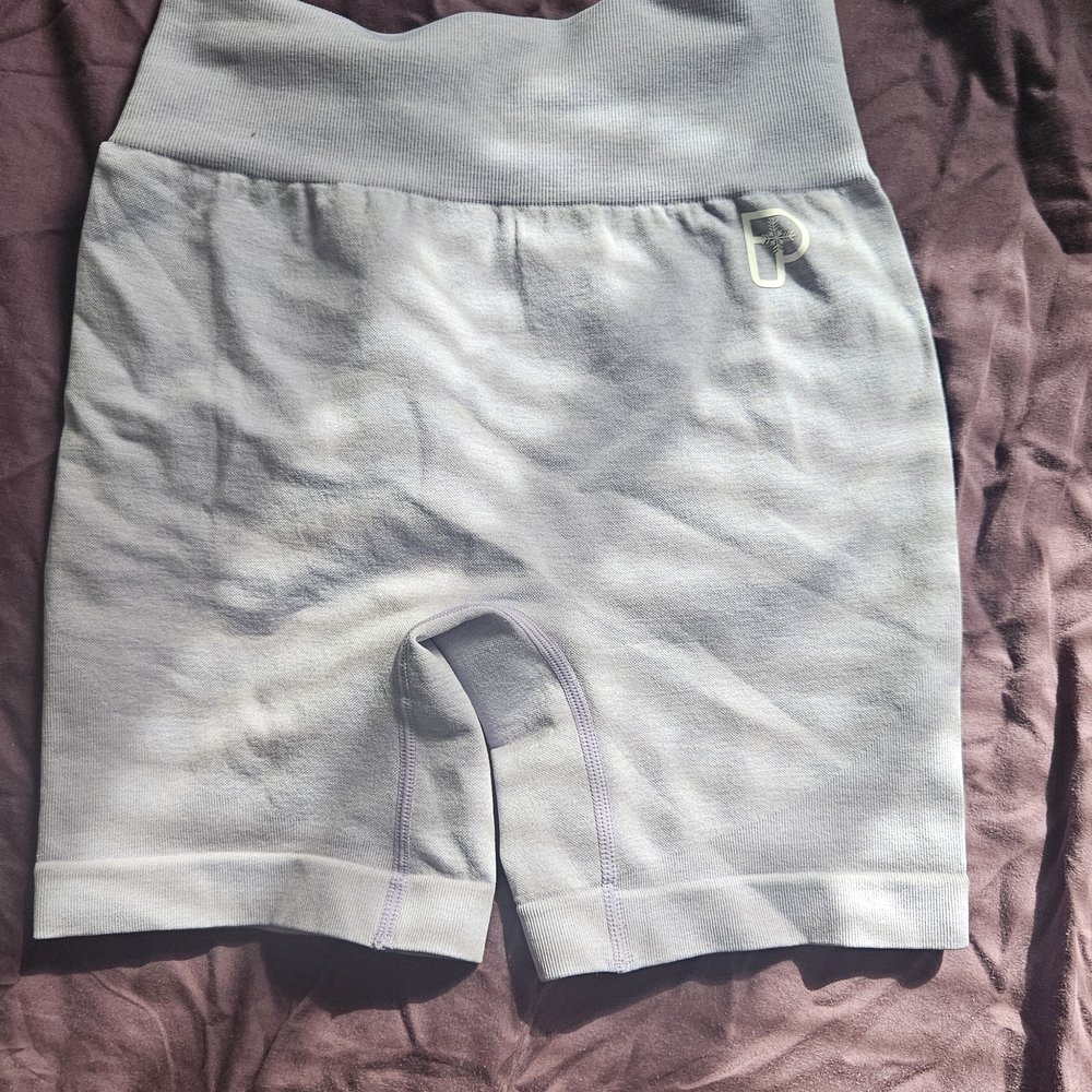 Ffion Davies Progress Lavender High-Waist Shorts